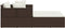 vidaXL - Ligbed - met - kussens - 182x118x63 - cm - poly - rattan - bruin
