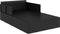 vidaXL - Ligbed - met - kussens - 182x118x63 - cm - poly - rattan - zwart