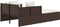 vidaXL - Ligbed - met - kussens - 182x118x63 - cm - poly - rattan - bruin