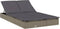 vidaXL - Ligbed - met - kussens - 2-persoons - poly - rattan - grijs