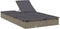 vidaXL - Ligbed - met - kussens - 2-persoons - poly - rattan - grijs