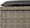 vidaXL - Ligbed - met - kussens - 2-persoons - poly - rattan - grijs