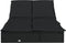 vidaXL - Ligbed - met - kussens - 2-persoons - poly - rattan - zwart