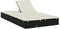 vidaXL - Ligbed - met - kussens - 2-persoons - poly - rattan - zwart