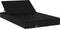 vidaXL - Ligbed - met - kussens - 2-persoons - poly - rattan - zwart