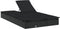 vidaXL - Ligbed - met - kussens - 2-persoons - poly - rattan - zwart