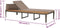 vidaXL - Ligbed - met - kussens - massief - acaciahout - bruin