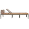 vidaXL - Ligbed - met - kussens - massief - acaciahout - bruin