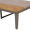 vidaXL - Ligbed - met - kussens - massief - acaciahout - bruin