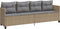 vidaXL - Ligbed - met - kussens poly - rattan - beige