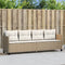 vidaXL - Ligbed - met - kussens poly - rattan - beige