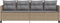 vidaXL - Ligbed - met - kussens poly - rattan - beige