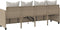 vidaXL - Ligbed - met - kussens poly - rattan - beige