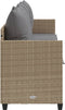 vidaXL - Ligbed - met - kussens poly - rattan - beige