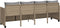 vidaXL - Ligbed - met - kussens poly - rattan - beige