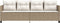 vidaXL - Ligbed - met - kussens poly - rattan - beige