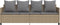 vidaXL - Ligbed - met - kussens poly - rattan - beige