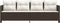 vidaXL - Ligbed - met - kussens - poly - rattan - bruin