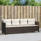 vidaXL - Ligbed - met - kussens - poly - rattan - bruin