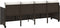 vidaXL - Ligbed - met - kussens - poly - rattan - bruin