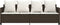 vidaXL - Ligbed - met - kussens - poly - rattan - bruin