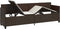 vidaXL - Ligbed - met - kussens - poly - rattan - bruin