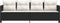 vidaXL - Ligbed - met - kussens - poly - rattan - zwart