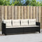 vidaXL - Ligbed - met - kussens - poly - rattan - zwart