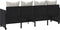 vidaXL - Ligbed - met - kussens - poly - rattan - zwart