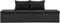 vidaXL - Ligbed - met - kussens - poly - rattan - zwart