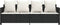 vidaXL - Ligbed - met - kussens - poly - rattan - zwart
