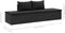 vidaXL - Ligbed - met - kussens - poly - rattan - zwart