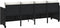vidaXL - Ligbed - met - kussens - poly - rattan - zwart