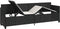 vidaXL - Ligbed - met - kussens - poly - rattan - zwart