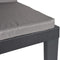 vidaXL - Ligbed - met - kussens - PP - antracietkleurig