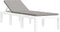 vidaXL - Ligbed - met - kussens - PP - wit