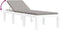 vidaXL - Ligbed - met - kussens - PP - wit