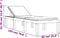 vidaXL - Ligbed - met - kussens - PP - wit