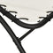 vidaXL - Ligbed - met - luifel - 167x80x195 - cm - stof - en - staal - crèmekleurig