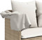 vidaXL - Ligbed - met - luifel - en - kussen - poly - rattan beige