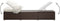vidaXL - Ligbed - met - luifel - en - kussen - poly - rattan - bruin