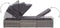 vidaXL - Ligbed - met - luifel - en - kussen - poly - rattan - grijs