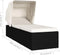 vidaXL - Ligbed - met - luifel - en - kussen - poly - rattan - crèmewit