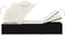 vidaXL - Ligbed - met - luifel - en - kussen - poly - rattan - crèmewit