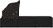 vidaXL - Ligbed - met - luifel - en - kussen - poly - rattan - zwart