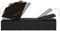 vidaXL - Ligbed - met - luifel - en - kussen - poly - rattan - zwart