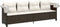 vidaXL - Ligbed - met - luifel - en - kussens - poly - rattan - bruin