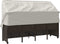 vidaXL - Ligbed - met - luifel - en - kussens - poly - rattan - bruin