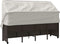 vidaXL - Ligbed - met - luifel - en - kussens - poly - rattan - bruin