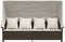 vidaXL - Ligbed - met - luifel - en - kussens - poly - rattan - bruin